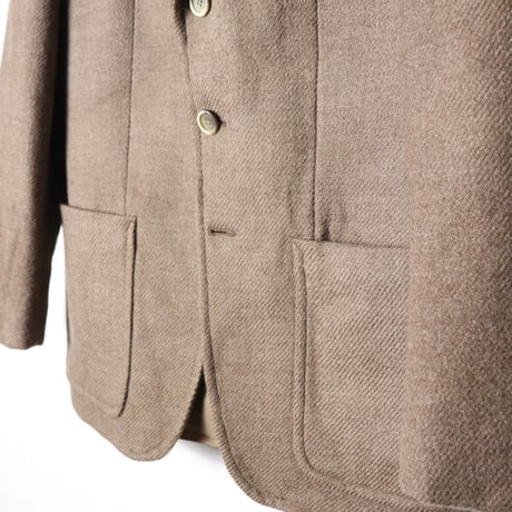 Classic French Brown Twill Jacket 1970-80s