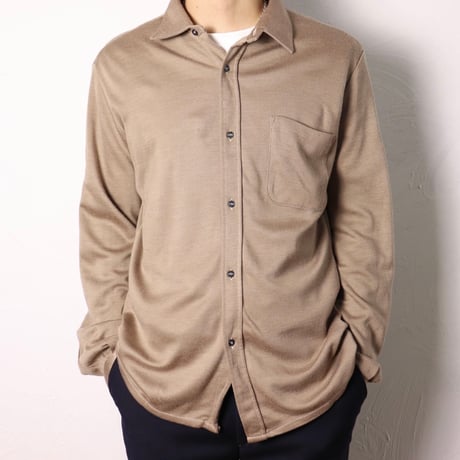 French Knit Brown Shirt 70s