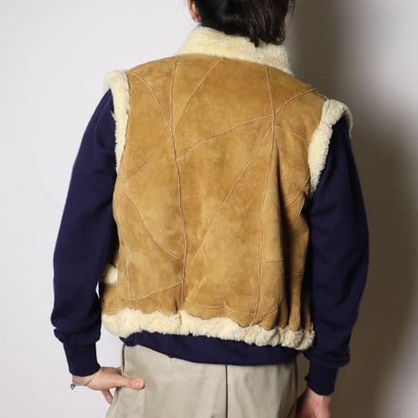 Shearling Suede Vest 1970s