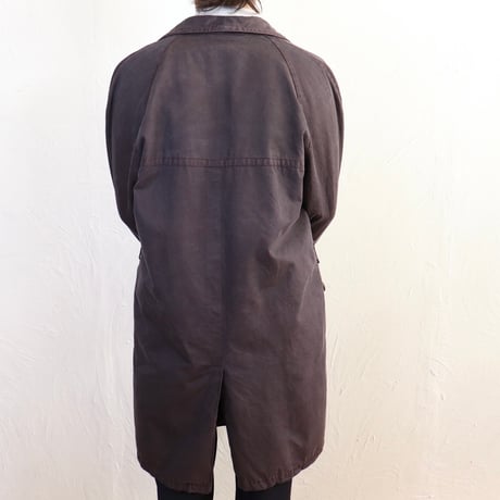 Cotton Double-Breasted Coat 80s