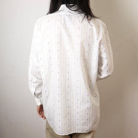 Dino Carino / 1990s Italian Cotton Stripe Shirt