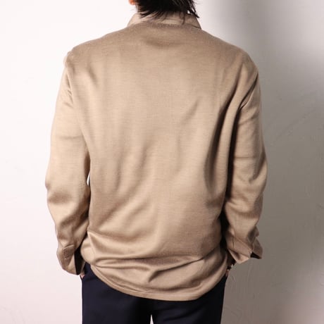 French Knit Brown Shirt 70s