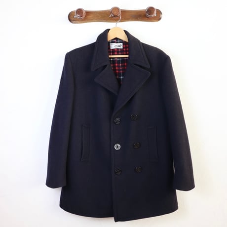 Italian Navy Wool Pea Coat 90s