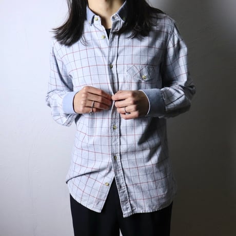 Guy Laroche Check Button Down Shirt 1980s