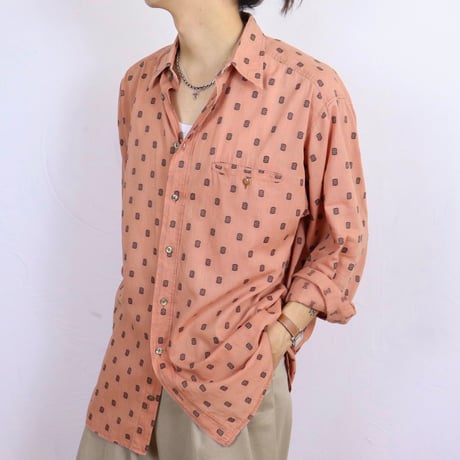 OLD Geometric Pattern Shirt 1990s