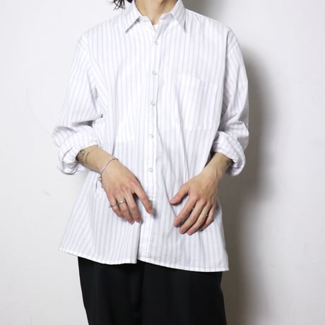 "C&A" Stripe Dress Shirt 1990s-00s