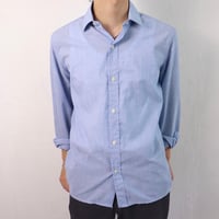Camiceria Cormac / 1980s Italian Blue Linen Blend Shirt