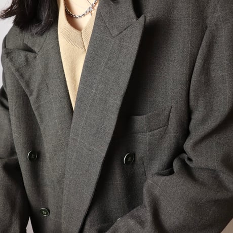 Félix / 1980s French Double-Breasted Wool Jacket