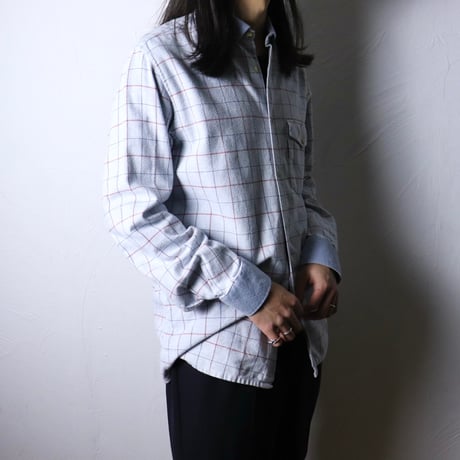 Guy Laroche Check Button Down Shirt 1980s