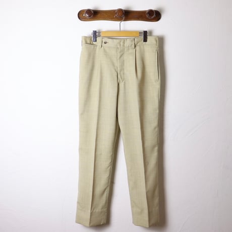 European Trousers / 1970s–1980s Light Beige Wool Blend