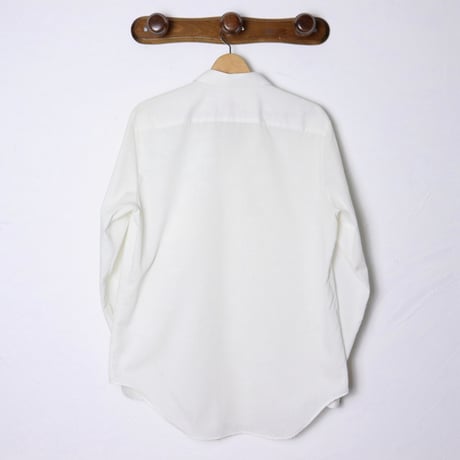French Vintage Basic Dress Shirt 1970s-80s