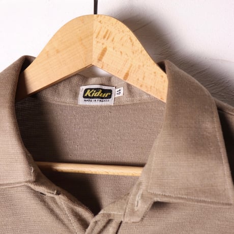 French Knit Brown Shirt 70s