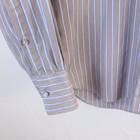 ROSSI Camiceria / 1990s Italian Stripe Cotton Shirt