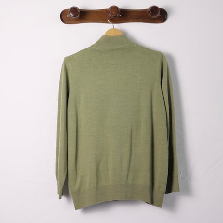 PHILDAR / 1980s–Early 1990s French Mock Neck Wool Sweater