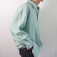 Compagnie Bergory / 1980s French Mint Green Cotton Shirt