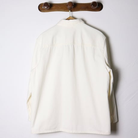 French Vintage Work Jacket Ivory 1980s–90s