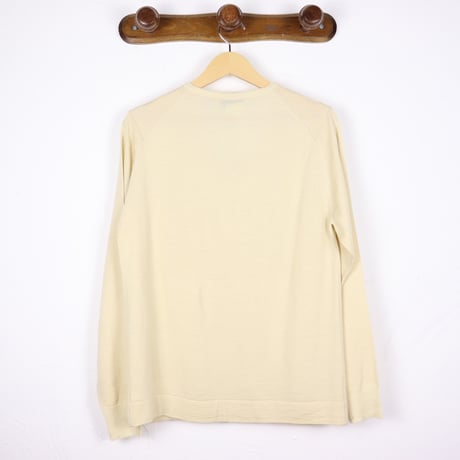 "Clairmaille" V-Neck Acryl Knit Sweater 1980s