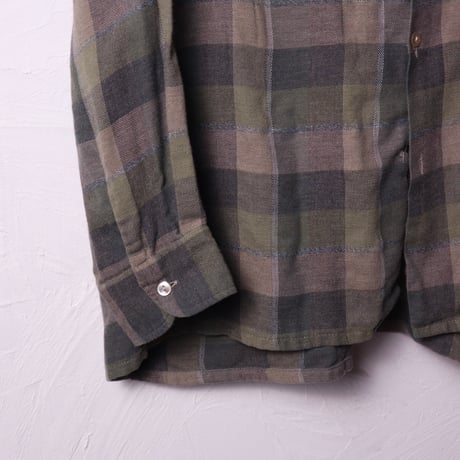 Walser / 1980s Germany Brushed Check Flannel Shirt