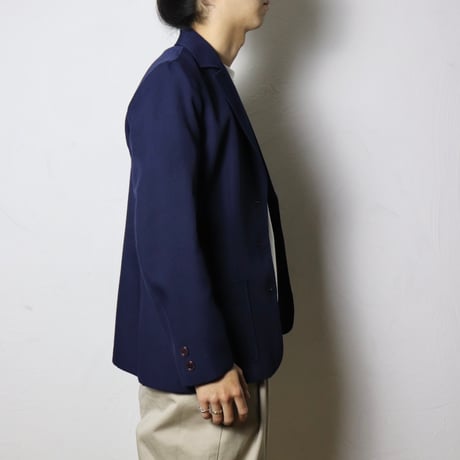French Vintage Work Style Navy Jacket 1980s