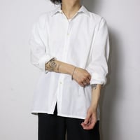 French White Stripe Shirt 1990s
