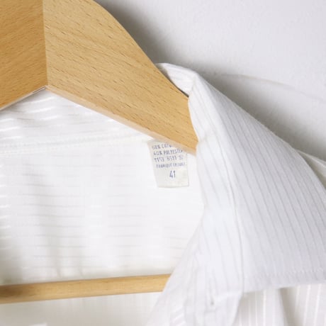 French White Stripe Shirt 1990s