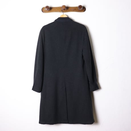 Black Wool Coat “Made in Hungary” 1980s
