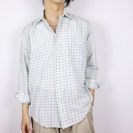 Euro Micro Check Dress Shirt 1990s