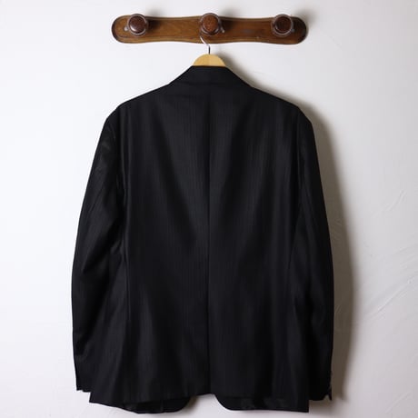 DE BLASIO / 1990s Italian Design Black Tailored Jacket