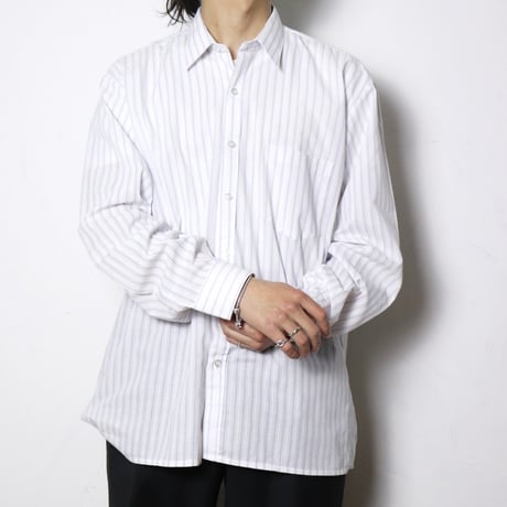 "C&A" Stripe Dress Shirt 1990s-00s