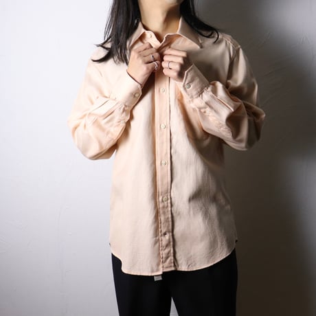 European Textured Dress Shirt 1990s