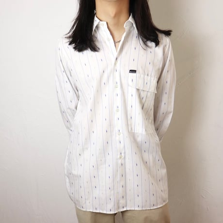 Dino Carino / 1990s Italian Cotton Stripe Shirt