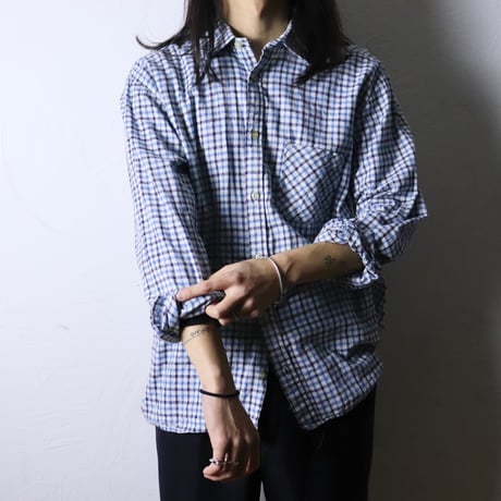European Gingham Check Shirt 1980s