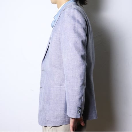 Milo-Tailleur / 1970s French Linen Blend Tailored Jacket