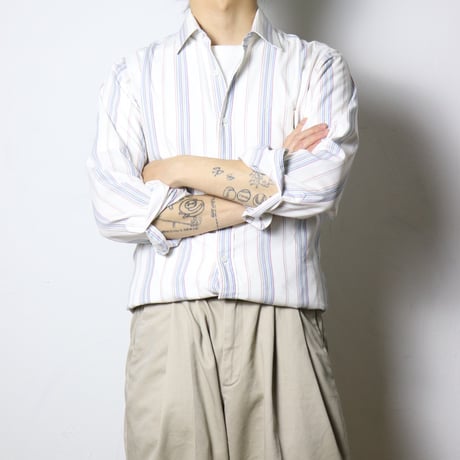 Yves Saint Laurent Stripe Dress Shirt 1990s