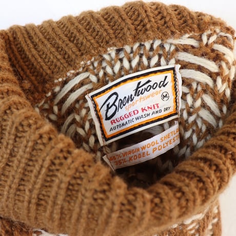 Brentwood Sportswear / 70s Rugged Knit Turtleneck Sweater
