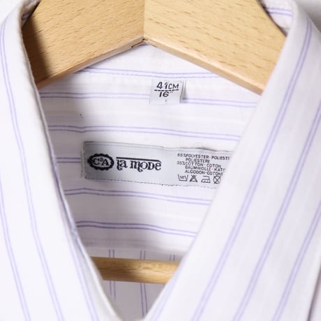 "C&A" Stripe Dress Shirt 1990s-00s