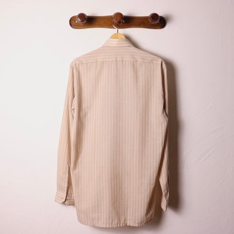 Brummell Paris / 1970s French Striped Dress Shirt
