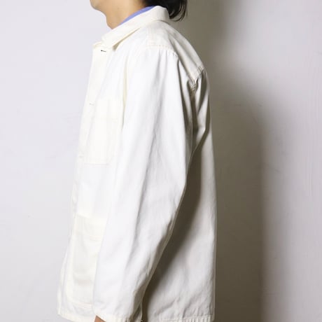 French Vintage Work Jacket Ivory 1980s–90s
