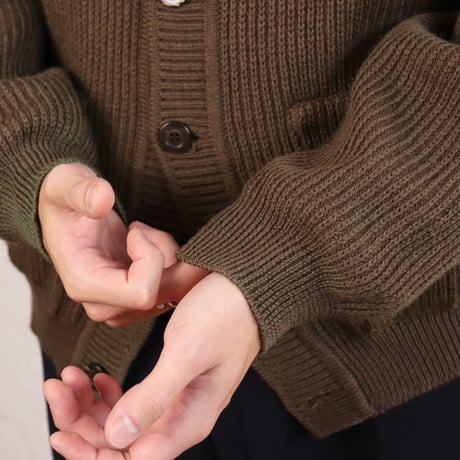 Suede-Patch Knit Blouson 80s