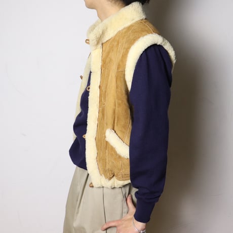 Shearling Suede Vest 1970s
