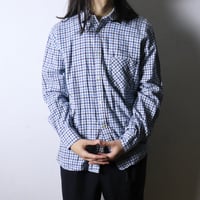 European Gingham Check Shirt 1980s