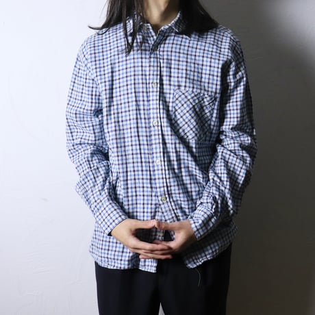European Gingham Check Shirt 1980s