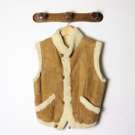 Shearling Suede Vest 1970s