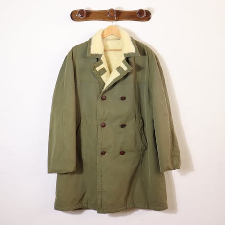 Uldis Shearling Lined Military Coat 1960s–1970s