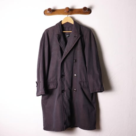 Cotton Double-Breasted Coat 80s