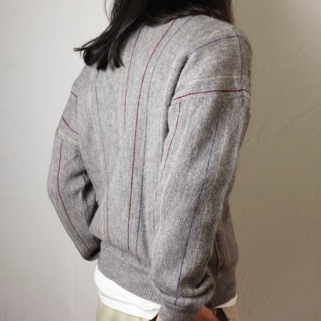 Gran Sasso / 1980s Italian Wool V-Neck Sweater