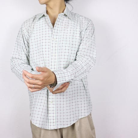 Euro Micro Check Dress Shirt 1990s