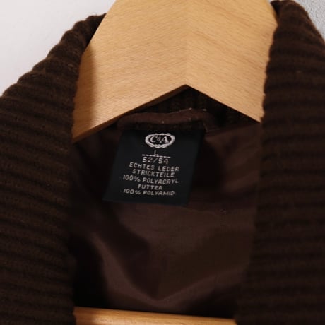 C&A / 1970s–1980s Suede × Knit Bomber Jacket
