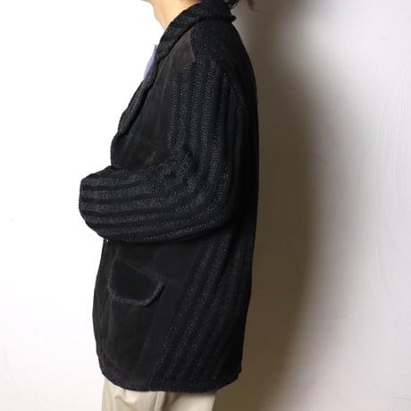 Bizzarro Knit × Suede Jacket 1990s