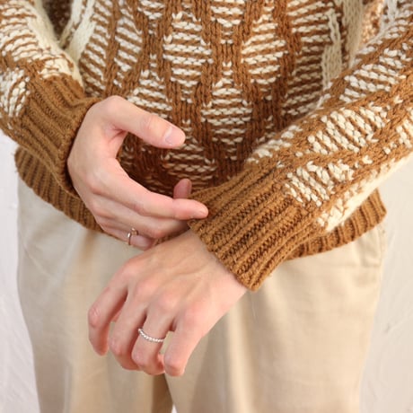 Brentwood Sportswear / 70s Rugged Knit Turtleneck Sweater